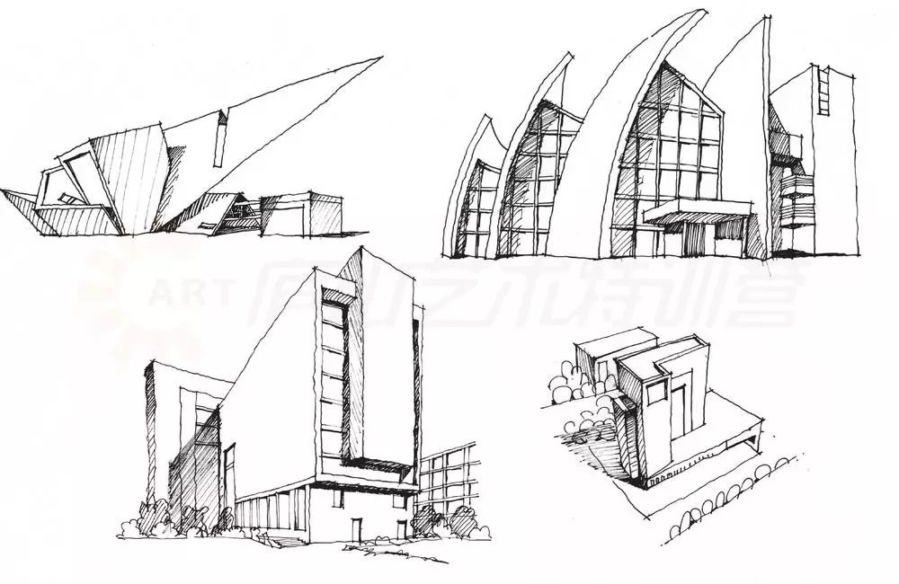 建筑手繪表現技法 機電系統的藝術化呈現