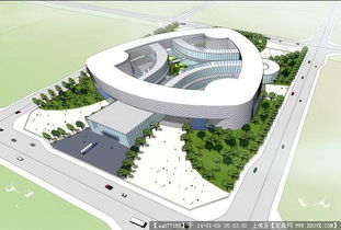 造型新穎的科技園精品建筑設計模型及其機電系統集成